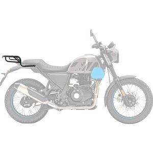 bagagedrager Achterbagagerek Motorfietsaccessoires Voor SCRAM 411 2022-2024 Achterkofferbeugel Verlengstuk Drager Achterbagage Motorfiets bagagedrager(Zwart)