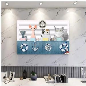 WLTYSM TV Cover Catoon TV Cover Bescherming Stofkap Huishoudelijke Opknoping TV Doek 32 tot 70 Inch Universele Decoratie TV Display Beschermers (5.7 inch)