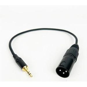 3.5mm naar XLR Male Kabel Adapter Ongebalanceerde 1/8 Inch Jack TRS Stereo Male naar 3Pin XLR Male Microfoon Audio kabel (Color : Svart, Size : 10m)