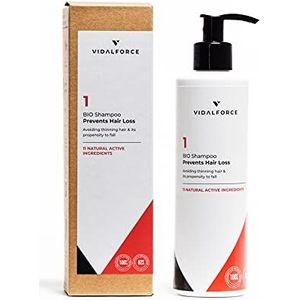 VidalForce, Organic Shampoo 1 - Preventie van haaruitval - Voorkomt fijn haar en de neiging ervan uit te vallen.