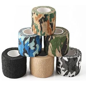 Tattoo Grip Cover - Rayyl 6PCS 2In Wegwerp Tattoo Grip Cover Tape Wrap Elastische Zelfklevende Bandage Adherent Wrap voor Tattoo Machine Grip Accessoires Tattoo Supplies