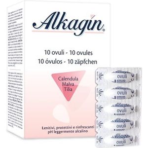 ALKAGIN Kalmerende Vaginale Eieren, Verfrissend, 10 Stuk