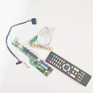 Voor LP156WH3-TLT1/TLT2 T.V53 screen controller drive board VGA+HDMI+AV+USB+RF 1366 * 768 notebook PC LVDS 40Pin WLED 15.6 inch DIY kit (LP156WH3-TLT1)