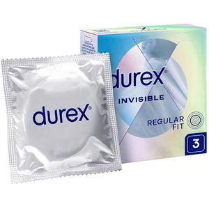 Durex - Invisible Extra Sensitive - Condooms - 3 stuks