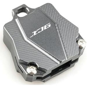 xiaobin Motorfiets sleutel beschermhoes Voor XJ6 XJ-6 XJ 6 ABS het hele jaar (sleutel zonder chip) AccessoiresMotorfiets CNC Aluminium Sleutel Shell Case Cover Cap (Titanium)
