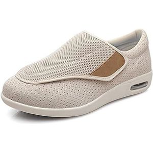 XRDSHY - Diabetici-schoenen - Beige - Extra Brede Voeten - Klittenbandsluiting - Gezondheidsschoenen - Gymschoenen