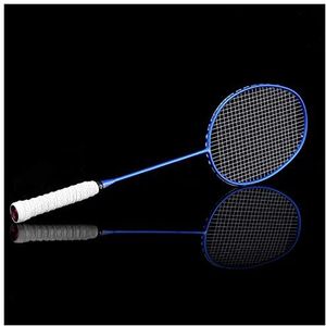 Badmintonset Grafiet Enkele badminton racket professionele koolstofvezel badminton racket met draagtas Badmintonracket (Size : 6)