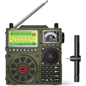 Raddy RF919 - Kortegolfradio - Full Band - FM AM SW VHF UHF AIR CB - 5000mAh Batterij
