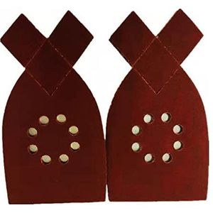 50 Stuks Muis Schuurpapier,Schuurpads,8 Gaten Schuurpapier 40,60,80,100,120 Korrel Schuurpapier Set Van Toepassing op Black & Decker KA220G KA230 ﻿