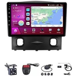 Android Autoradio Video Multimedia Speler, 9 Inch Touch Screen Radio Plug And Play Autotoebehoren Met Bluetooth En Navigatie En Achteruitrijcamera Voor Ford Escape 1 2007-2012(M150S WIFI 2G+32G)