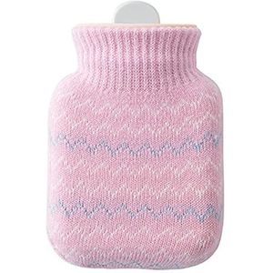 Lekvrije warmwaterkruik voor warm water, mini-warmwaterkruik met overtrek, warmwaterkruik van natuurlijk rubber, biedt warmte en comfort, ideaal voor de winter