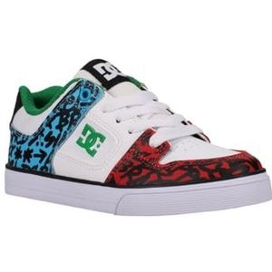 DC Shoes Pure, kinderschoenen, Veelkleurig (Wit Blauw Rood), 30 EU