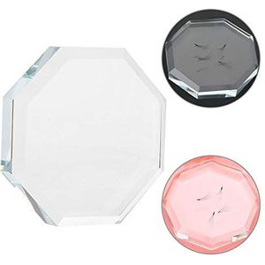 Wimperlijmhouder, glazen wimperverlengingslijmhouder Wimper-entenpads Wimperpalethouder