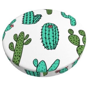 GRatka Hoes voor ronde kruk, barstoelhoes, Home bar, antislip zitkussen, 30,5 cm, cactus cactus design