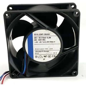 LMNCBVYA High-Performance 48V 10.4W 4-Wire Cooling Fan for 3218J/2HP-199/A01-90x90x38mm Server Fan
