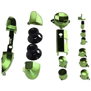 Joystick-accessoires, Volledige Gamecontroller-knoppenset Galvaniseren Vervangende Handgrepen Accessoires voor Xbox Series X, voor Xbox Series S Game Controller(Galvaniseren groen)
