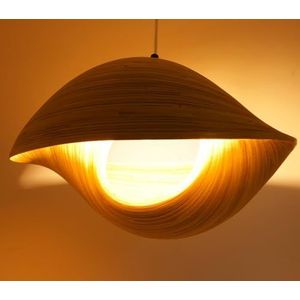 Guru-Shop Design Plafondlamp/plafondlamp, Handgemaakt in Bali van Bamboe - Model Bambusa 4/50 cm, Rattan, Hanglampen van Natuurlijke Materialen