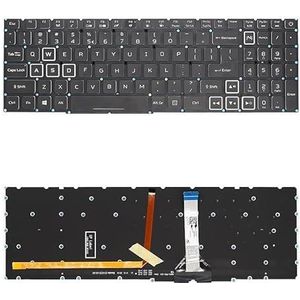 Amerikaans toetsenbord voor Acer fr Nitro 5 AN515-56 AN515-57 gaminglaptoptoetsenborden rood LG05P_N10BRL/N14BRL(US White RGB Light)