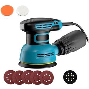 300W Elektrische Schuurmachine, Excentrische Polijstmachine, Variabele Snelheidsschuurmachine Met 125 Mm Schuurpapier, Autopolijstmachine Gebruiksvriendelijk