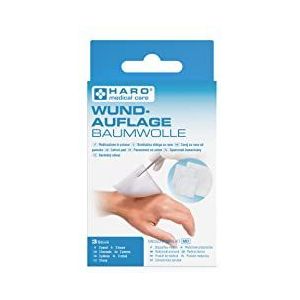 Haro Katoen Wond Dressing, 3-delig