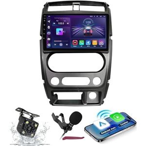 Android 14 Autoradio Navi voor S-uzuki Jimny 2007-2012 9 ""Schermradio met draadloze carplay Android Auto GPS Navigatieondersteuning Bluetooth 5.0 HIFI FM 5G-WiFi SWC MIC-camera,M700s