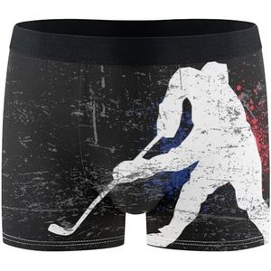 351 Hockey Poster Heren Boxers Rekbaar Ondergoed Cool Slips Ingerichte Sport Undershorts, Boxerslip 851, XL