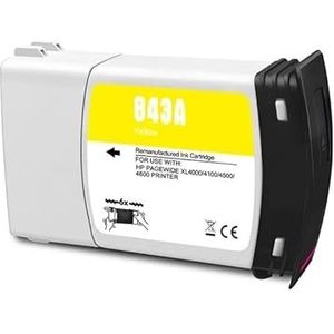 Geschikt for H-*0P 843A 843B inktpatronen PageWide XL4000 XL5000 5100 hogesnelheidsprinter en(843A-Y)
