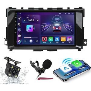 Android 14 Autoradio Navi voor N-issan Teana 2013-2018 9 ""Screenradio met draadloze carplay Android Car GPS Navigatieondersteuning Bluetooth 5.0 HIFI FM 5G-WiFi SWC MIC-camera,M700s