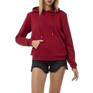 Red Bridge Damestrui met capuchon, sweatshirt, hoodie, pullover, premium basic, bordeaux, XXL