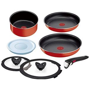 TEFAL Ingenio L9936582 Couvercle en Verre 24 cm, Design plat, Poignée