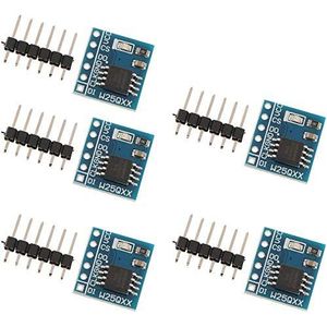 DollaTek 5 stuks W25Q64 64 Mbit 8 MByte Flash-geheugenmodule 2,7-3,6 V DataFlash SPI-interface
