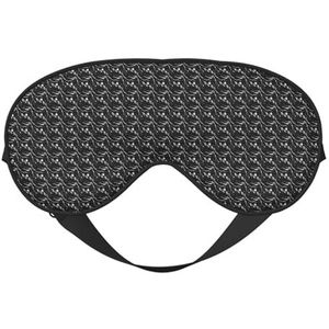 Zwart Wit Marmer Print Print Functionaliteit Oogmasker Slaap Lichtgewicht Reizen Yoga Camping Buiten Ontspanning