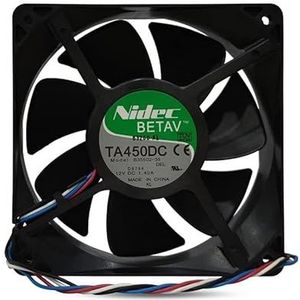 For Server Fan - 4-Wire Temperature Control Fan for Optimal Airflow and Durability B35502-35 12V 1.4A 12038 LMNCBVYA