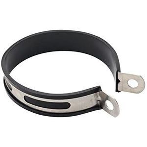 Uitlaat Ontsnapping Motorfiets Universele 51mm Koolstofvezel Uitlaat Uitlaat Klemmen Pot Silencer Pijp Hanger Beugel Vaste Ring Ondersteuning Uitlaat Uitlaatpijp (Kleur : 100mm ss)