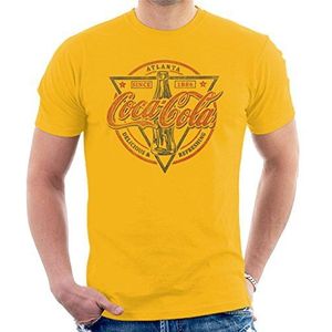 Coca Cola Heerlijk en verfrissend T-shirt voor heren - geel - XXL