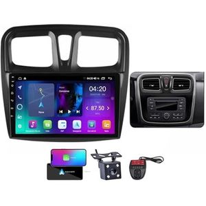 Android 13 systeem 2 Din Autoradio Stereo voor Renault Logan Sandero 2012-2022 9 inch Touchscreen met GPS Navigatie Carplay Android Auto/Bluetooth 5.0/FM AM RDS Radio/4G WiFi/DSP(A,NF-1)
