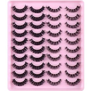 Look Eye 20 Pairs Russische Pluizige D Krullend Herbruikbare 3D Eye Pluizige Nep