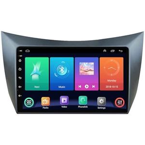 Dubbele DIN Android 14 autoradio voor Lifan 320 2008-2014 9 Duim QLED Touch screen-met Draadloze Carplay Android Auto GPS navigatie 4G WiFi Stuurwielbediening achteruitrijcamera(P2 WIFI 4-Core 1G+32G)