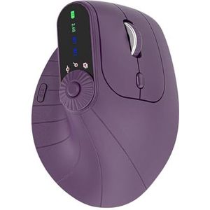 Verticale draadloze muis oplaadbare Bluetooth-compatibel+2,4 GHz draadloze verticale ergonomische optische muis 1000/1200/1600/2400 dpi laptops computer pc muizen, voor laptop laptop pc MacBook