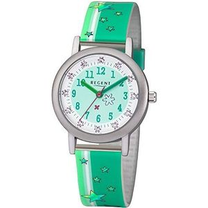 Regent meisjes analoog kwarts horloge met plastic armband 12400275