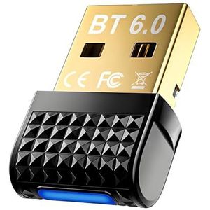 SHUBEIEUMI Bluetooth 6.0 Adapter PC, Draadloze Bluetooth Dongle Ontvanger, Plug and Play, Bluetooth Stick voor Windows 11/10/8.1, voor Controller, Hoofdtelefoon, Toetsenbord, Muis