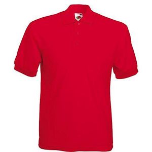 Poloshirt * 65/35 Polo * Fruit of the Loom M L XL XXL 3XL 4XL 5XL ook kleursets, rood, XL