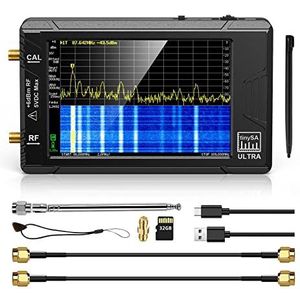 Vector Network Analyzer,Antenna Analyzer, ULTRA 4"" Display Tiny Spectrum Analyzer 100 kHz tot 5,3 GHz 32 GB Netwerk Interne Lan Tester Generator Ingebouwde batterij voor het meten van verschillen