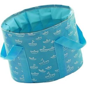 Voetenbad Soak Tub, Voetbad Voetenbad Opvouwbare Wateremmer met 25L Voetbassin Pedicurekom Opvouwbaar Voetenbad Voetspa voor op Reis Voetbuis voor Inweken (lichtblauw)