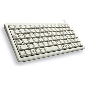 CHERRY Compact keyboard G84-4100, light grey, CH toetsenbord USB + PS/2 Grijs