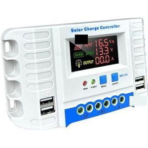 20A 30A 40A PWM 50VDC Auto 12V 24V Solar Laadregelaar LCD Display Zonnepaneel Lader Regulator met 4 Usb-poort Overbelastingsbeveiliging(30A)