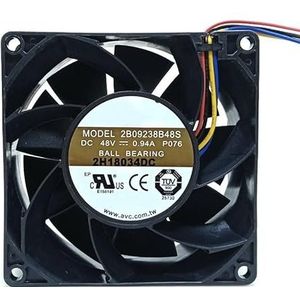 LMNCBVYA High-Performance 92x92x38mm DC48V 0.94A PWM Inverter Cooling Fan - Model 2B09238B48S for Efficient Cooling Solutions