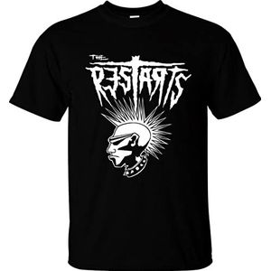 The RESTARTS UK T-SHIRT Merch hardcore skate ska street punk rock Black M