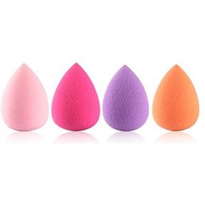 Hot Women 4 stks Professionele Make Spons Blush Foundation Puff Multi Shape Sponsen Make-up borstels Hoge kwaliteit aanbevelen lof