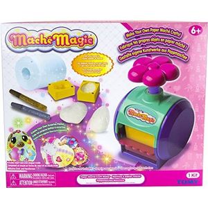 TOMY T12365 Mache Magic, knutselset spellen, doe-het-zelf, papiermaché knutselspeelgoed, creatieve set om te knutselen, schilderset voor kinderen, geschikt voor jongens en meisjes vanaf 6 jaar, roze
